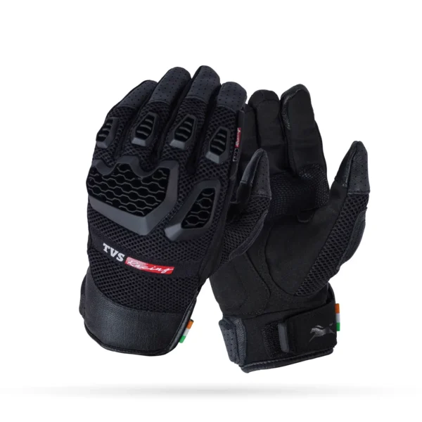 GUANTES TVS RACING NEGROS L